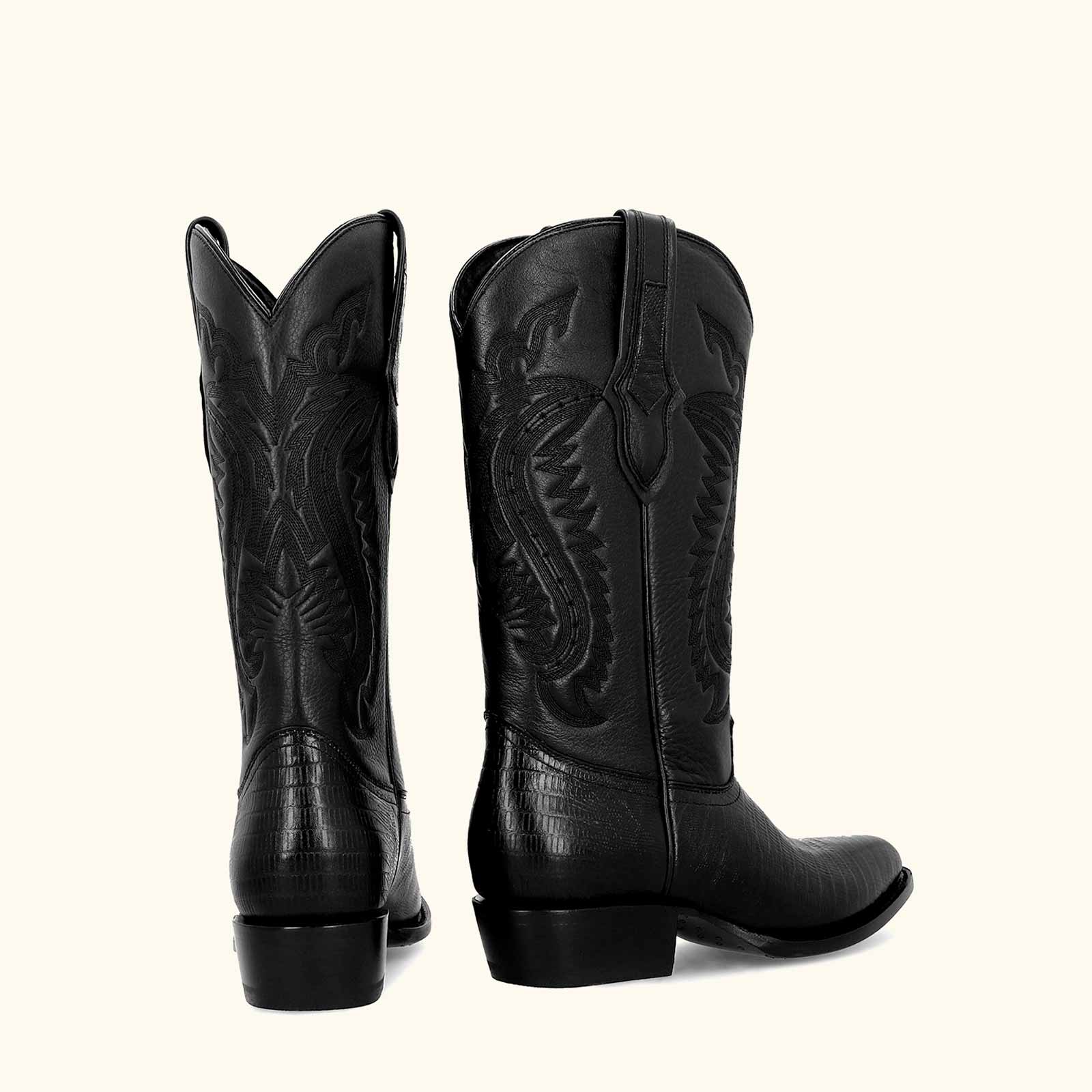 Botas de lizard negras hot sale